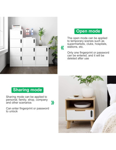 Cerradura de Gabinete MYPIN con Huella Dactilar y USB