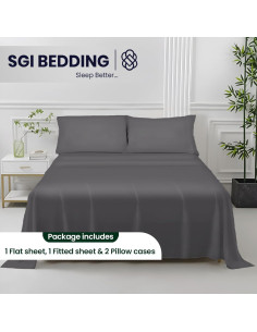 Juego de Sábanas de Lujo SGI Bedding Full 4 Piezas 100% Bambú 2