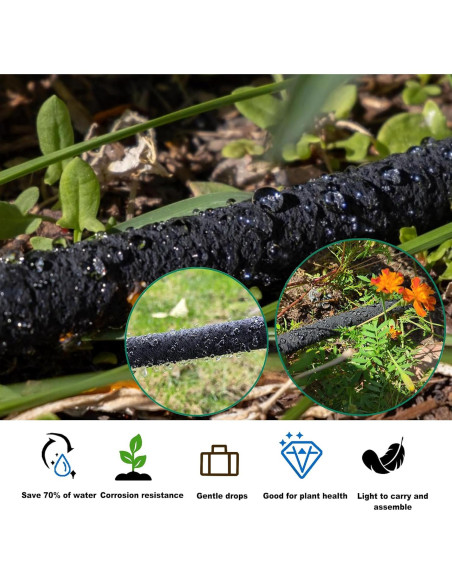 Sistema de Riego por Goteo Oscorna 15.24m + 7.62m Manguera