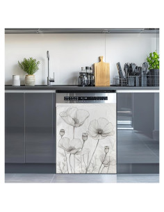 Cubierta Magnética para Lavavajillas WATMEBIS 58.4x66 cm Flores Vintage