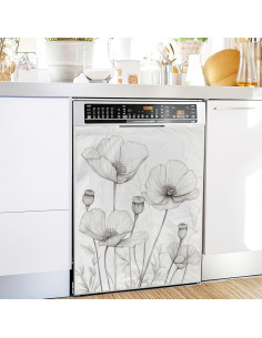 Cubierta Magnética para Lavavajillas WATMEBIS 58.4x66 cm Flores Vintage 2