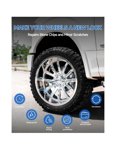 Lápiz de Pintura Reparación Arañazos Ruedas Ford Plata Cristal