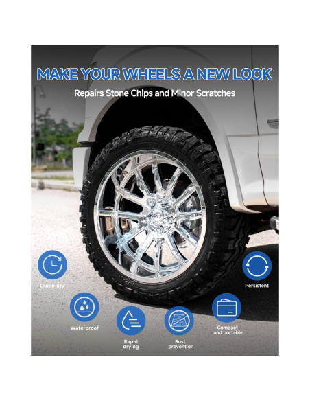 Lápiz de Pintura Reparación Arañazos Ruedas Ford Plata Cristal