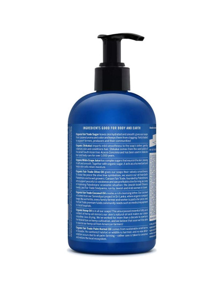 Jabón Orgánico Dr. Bronner's Menta 340 g - Vegano y Sostenible