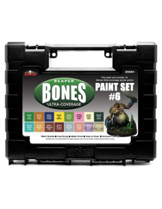 Set de Pintura Acrílica Reaper 09981 - Cobertura Ultra Huesos 16 Colores