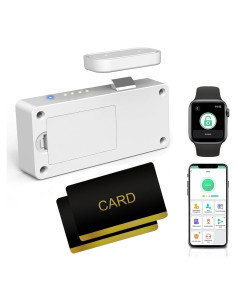 Cerradura de Cajón eLinkSmart RFID NFC Blanca Sin Perforar