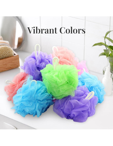 Esponja de Baño Loofah Premium 3 Pack 60g - Suave y Colorida