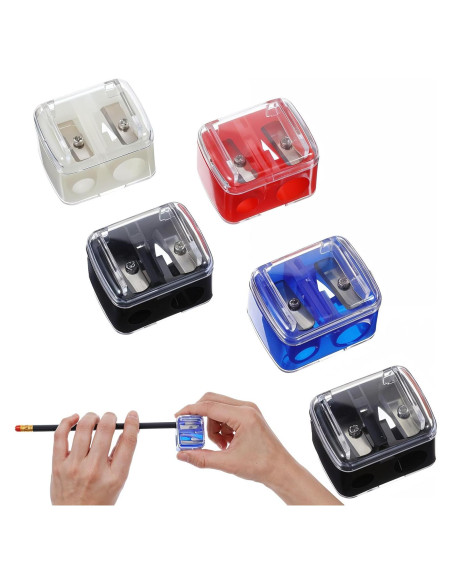 5 Piezas Sacapuntas Doble Uso Tyqour para Lápices de Maquillaje