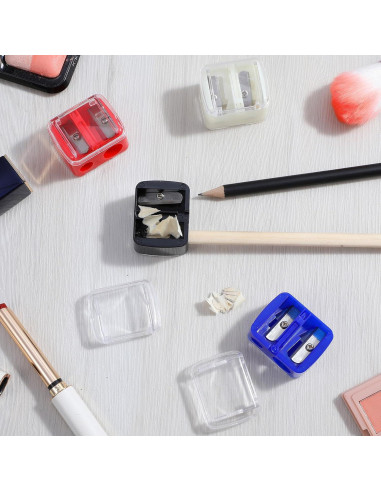 5 Piezas Sacapuntas Doble Uso Tyqour para Lápices de Maquillaje