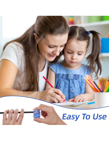 5 Piezas Sacapuntas Doble Uso Tyqour para Lápices de Maquillaje