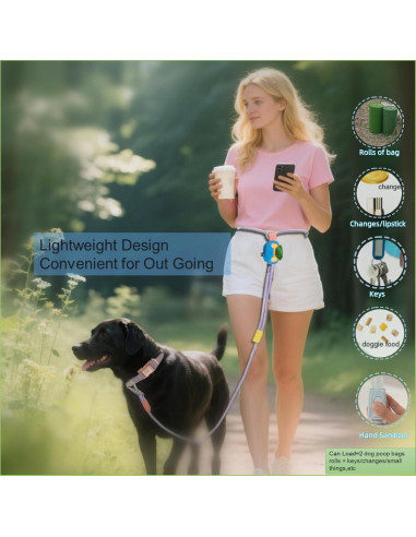 Soporte para bolsas de excremento de perro DOOMANLOAD Azul