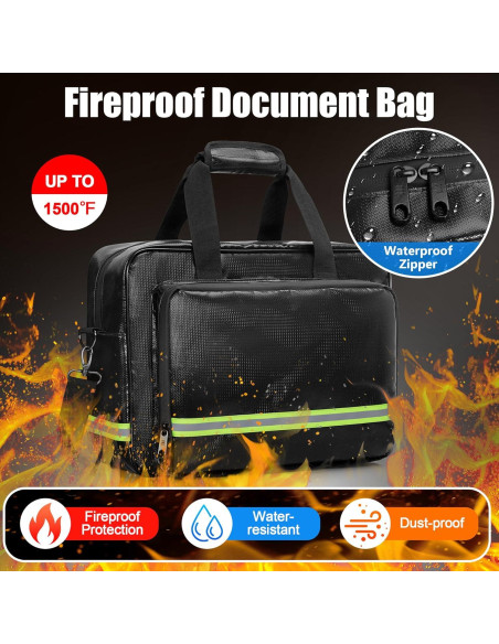 Bolsa de Documentos a Prueba de Fuego Trahzia 40x17x29 cm