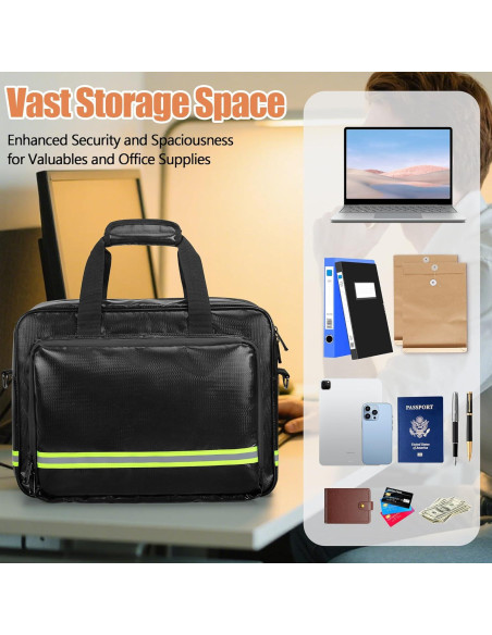 Bolsa de Documentos a Prueba de Fuego Trahzia 40x17x29 cm