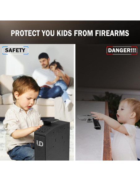 Caja Fuerte Biométrica Urban Deco para Pistolas con Acceso Rápido