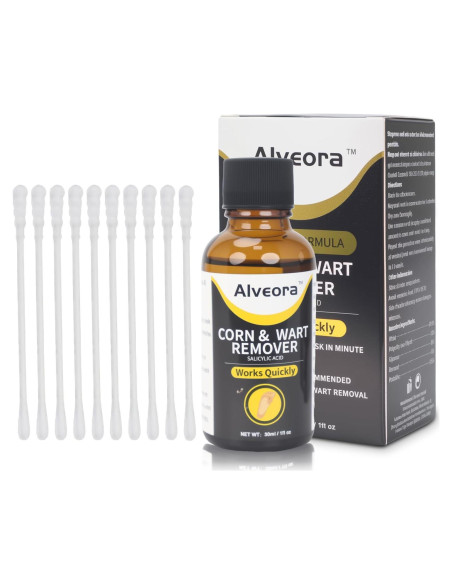 Removedor de Verrugas Líquido Alveora 17% Ácido Salicílico 91g