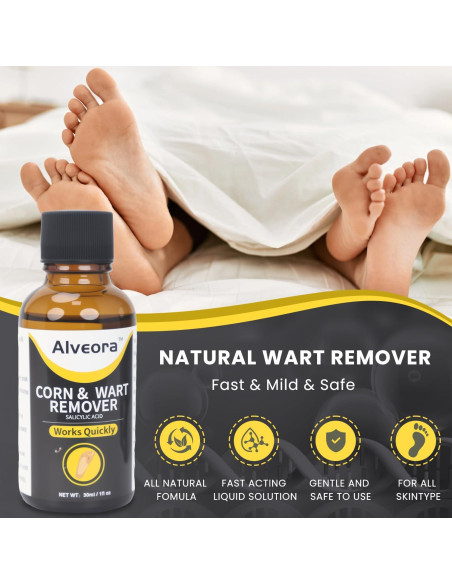 Removedor de Verrugas Líquido Alveora 17% Ácido Salicílico 91g