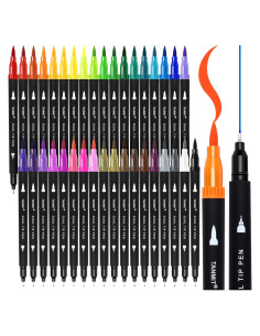 Marcadores de Doble Punta TANMIT 36 Colores para Arte
