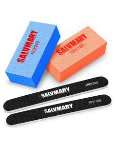 Juego de limas y pulidores de uñas SALVMARY 4 piezas