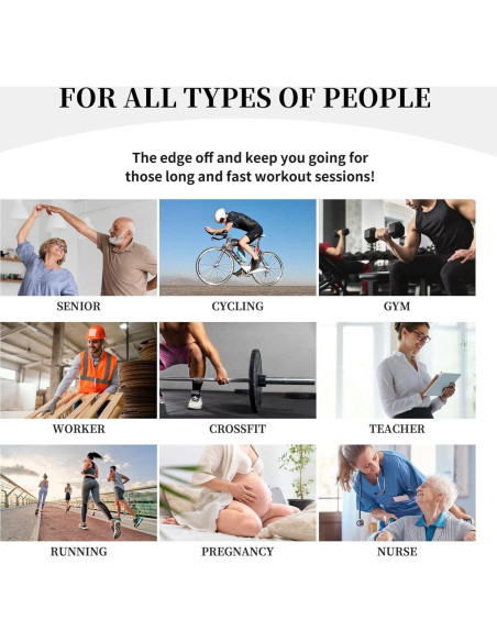 Calcetines de Compresión Unisex 15-20mmHg Soporte para Pantorrilla