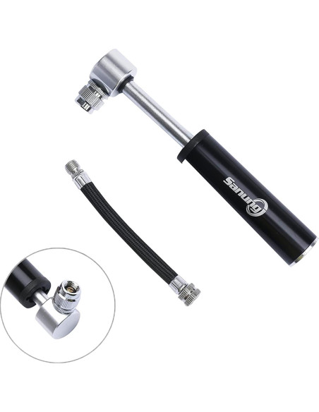 Bomba de Bicicleta Portátil Sanung 120PSI Válvula Schrader y Presta