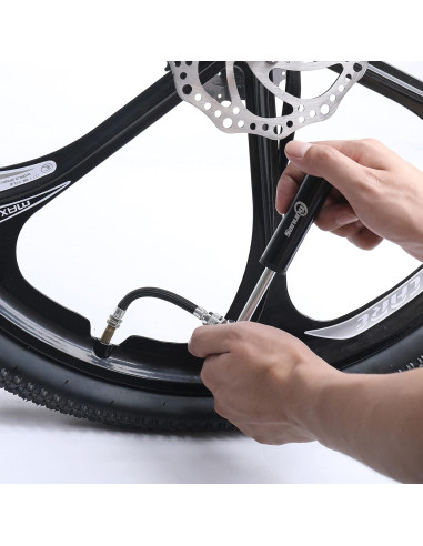 Bomba de Bicicleta Portátil Sanung 120PSI Válvula Schrader y Presta