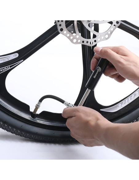 Bomba de Bicicleta Portátil Sanung 120PSI Válvula Schrader y Presta