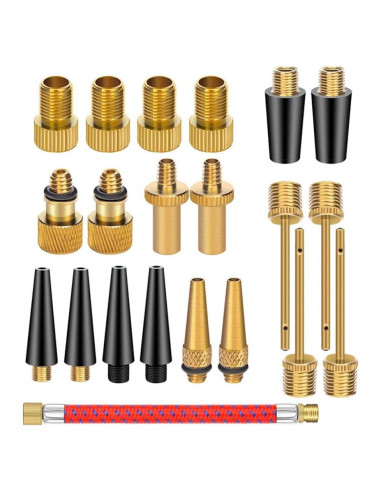 21 Adaptadores de Válvula de Bronce Mamakoi para Bicicleta