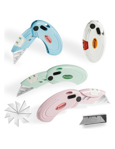 Paquete de 4 cuchillos utilitarios Scimaker con 10 hojas