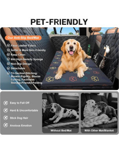 Protector de Asiento para Perros Pawvitality Gris 129.5x59.7cm 2