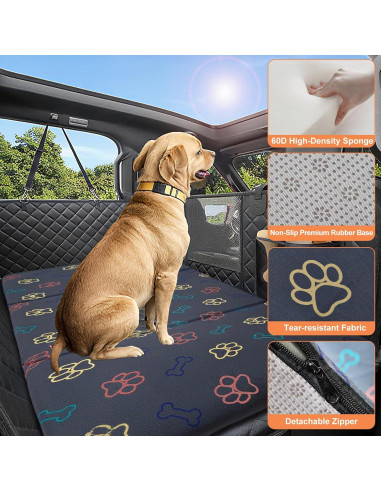 Protector de Asiento para Perros Pawvitality Gris 129.5x59.7cm