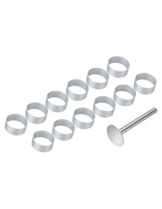 Set de 13 Cortadores de Galletas uxcell de Aluminio Antiadherente