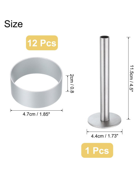 Set de 13 Cortadores de Galletas uxcell de Aluminio Antiadherente