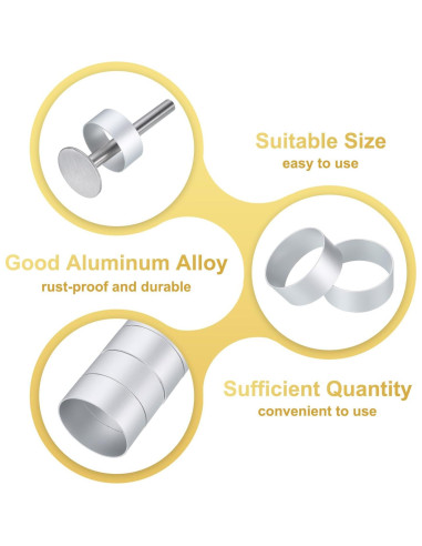 Set de 13 Cortadores de Galletas uxcell de Aluminio Antiadherente