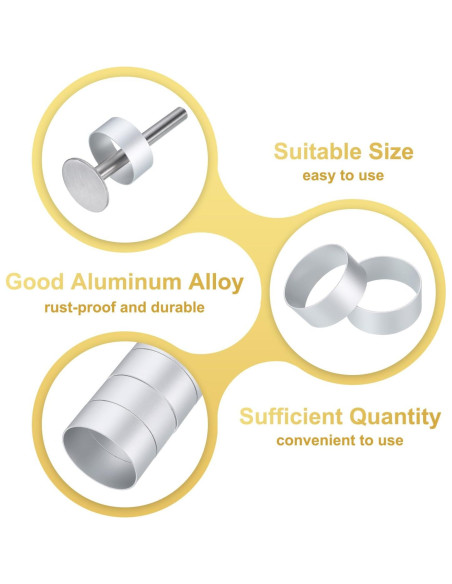 Set de 13 Cortadores de Galletas uxcell de Aluminio Antiadherente