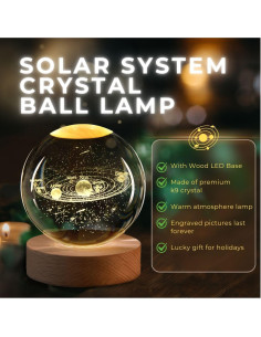 Lámpara de Noche 3D Flexzion Sistema Solar 60mm USB Ajustable 2