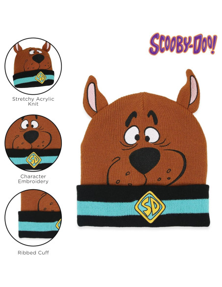 Gorro de punto Scooby Doo para niños y adultos - Talla Única