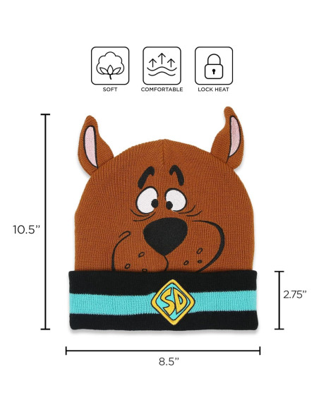 Gorro de punto Scooby Doo para niños y adultos - Talla Única