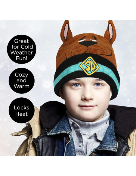 Gorro de punto Scooby Doo para niños y adultos - Talla Única