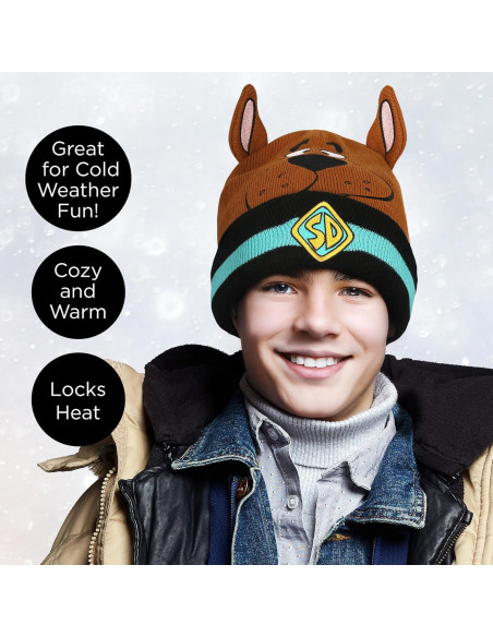 Gorro de punto Scooby Doo para niños y adultos - Talla Única
