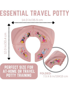 Asiento de Inodoro Plegable Disney Princess - Entrenamiento Viaje 2