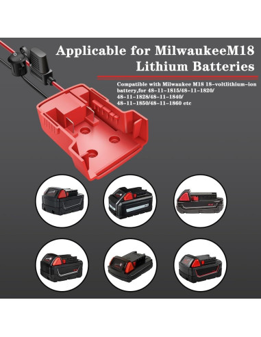 Adaptador de Rueda de Poder Milwaukee M18 18V - 2 Paquetes