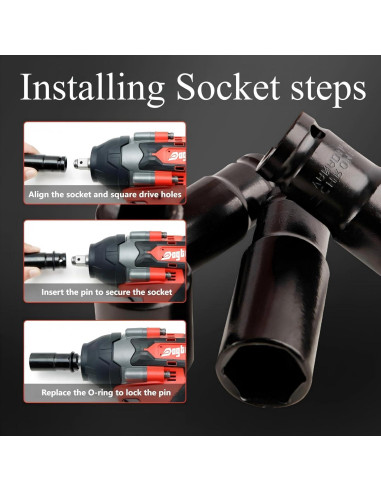 Llave de impacto inalámbrica Dogtooth 20V 850Nm 3200RPM