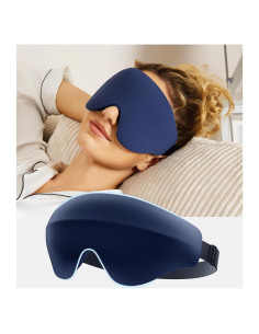 Máscara para dormir 3D Drembloo con espuma viscoelástica azul