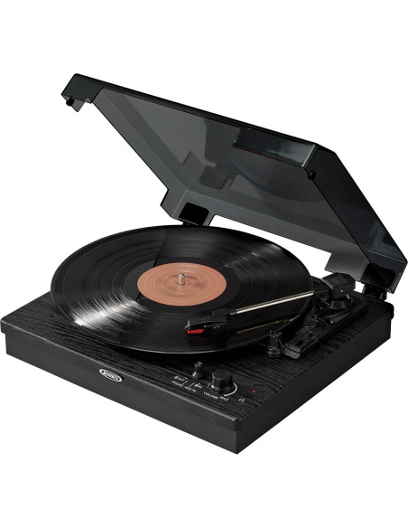 Tocadiscos de Vinilo JENSEN JTA-315 Bluetooth 3 Velocidades
