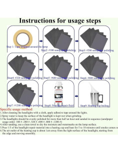 Líquido Restaurador de Faros VCTSELITY 200ML - Pulido y Reparación 2
