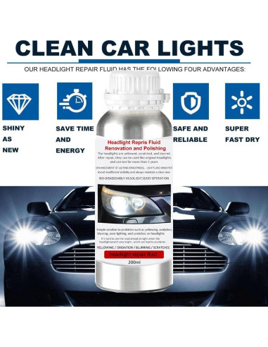 Líquido Restaurador de Faros VCTSELITY 200ML - Pulido y Reparación