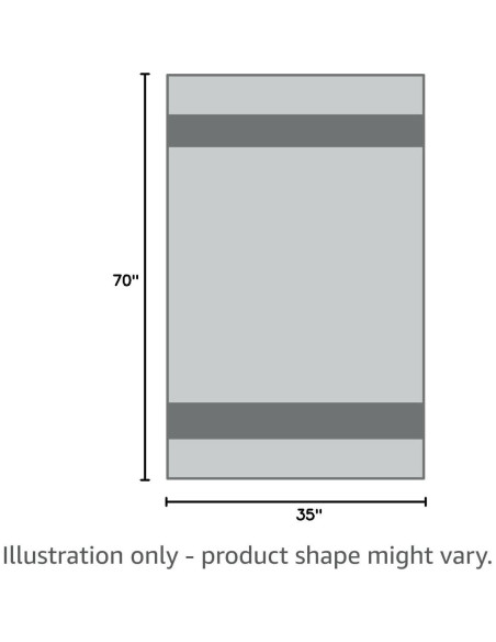 Juego de 2 Toallas de Baño All Design 89x178cm Algodón Negro