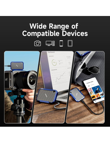 SSD Externo Portátil fanxiang 1TB USB 3.2 Gen2 IP68