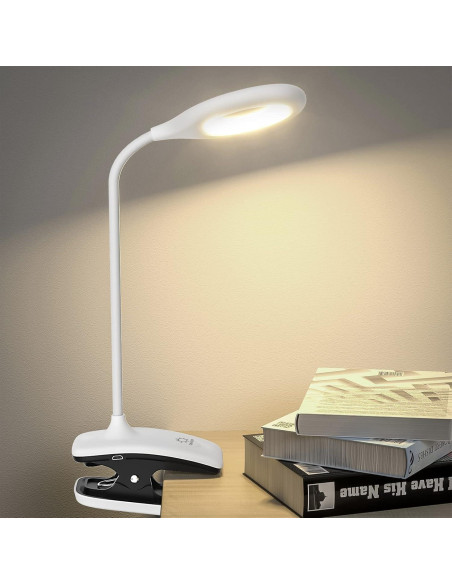 Lámpara de Escritorio LED DEEPLITE Recargable con Clip 8W