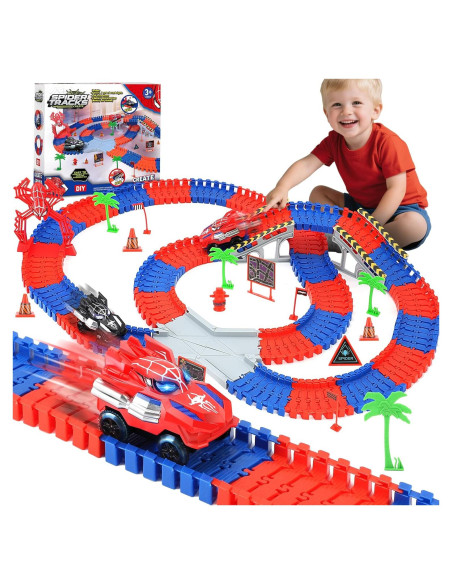 Pista de Carreras de Araña ITEFDTUTNE 209 Piezas para Niños